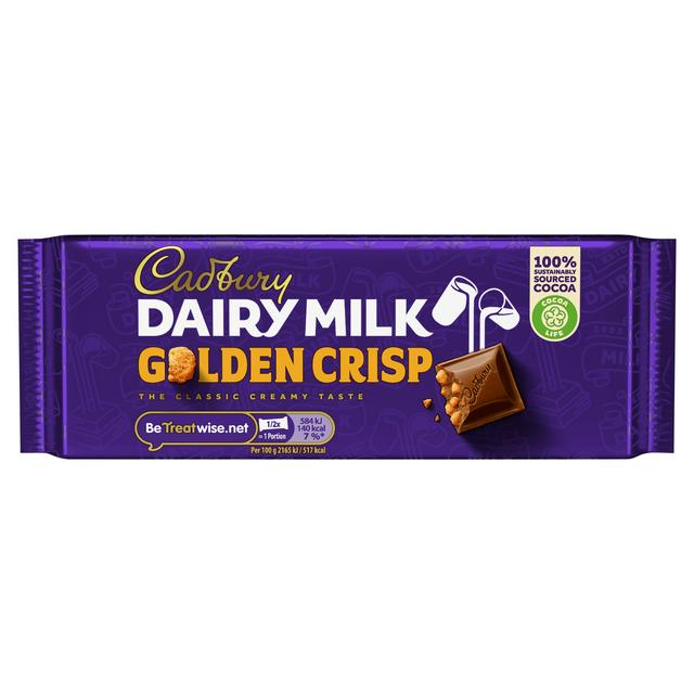 Cadbury Dairy Milk Golden Crisp 54g - Case of 48 (UK)
