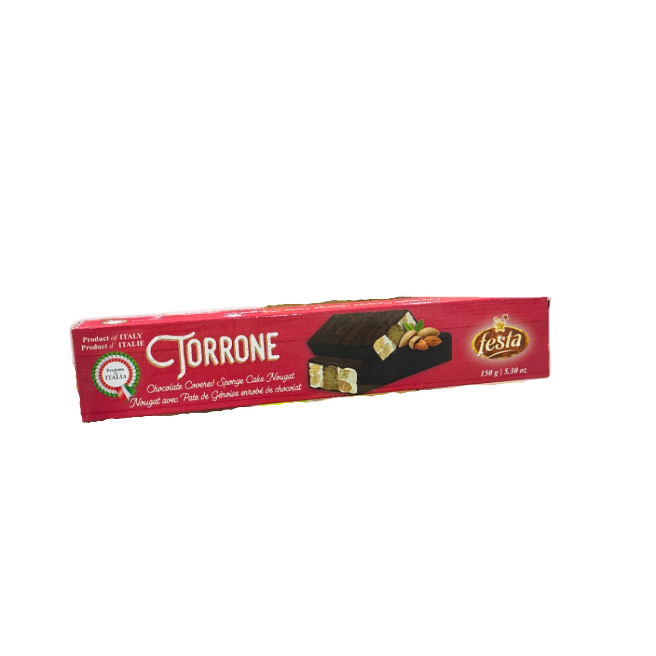 Torrone Chocolate Sponge Cake Nougat 150g - Case of 12