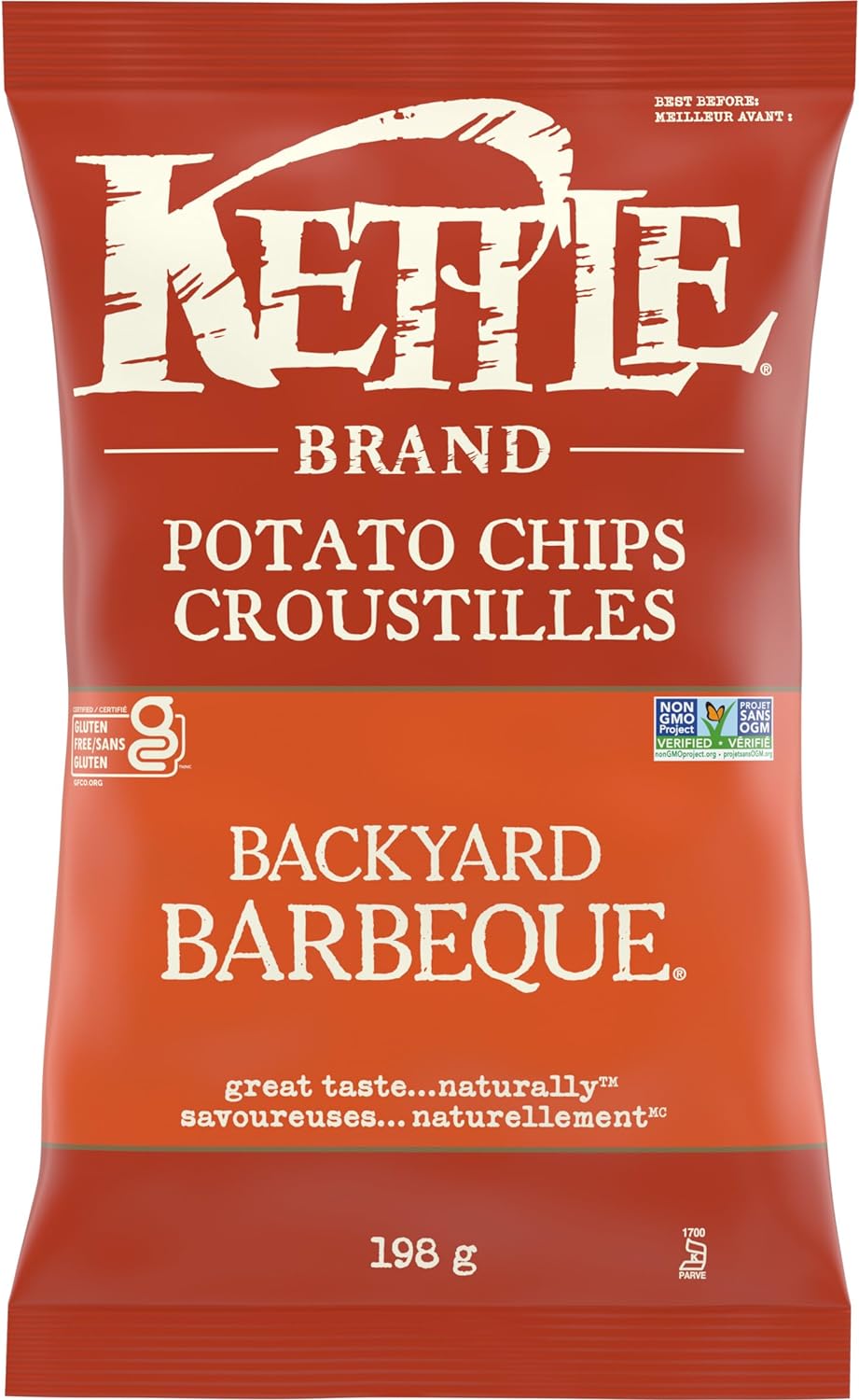 Kettle Brand Backyard Barbeque Potato Chips - Case of 12