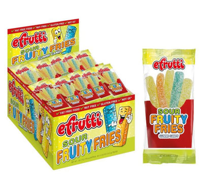 Efrutti Sour Fruity Fries - Box of 48