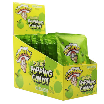 Warheads Sour Green Apple Popping Candy - 20ct