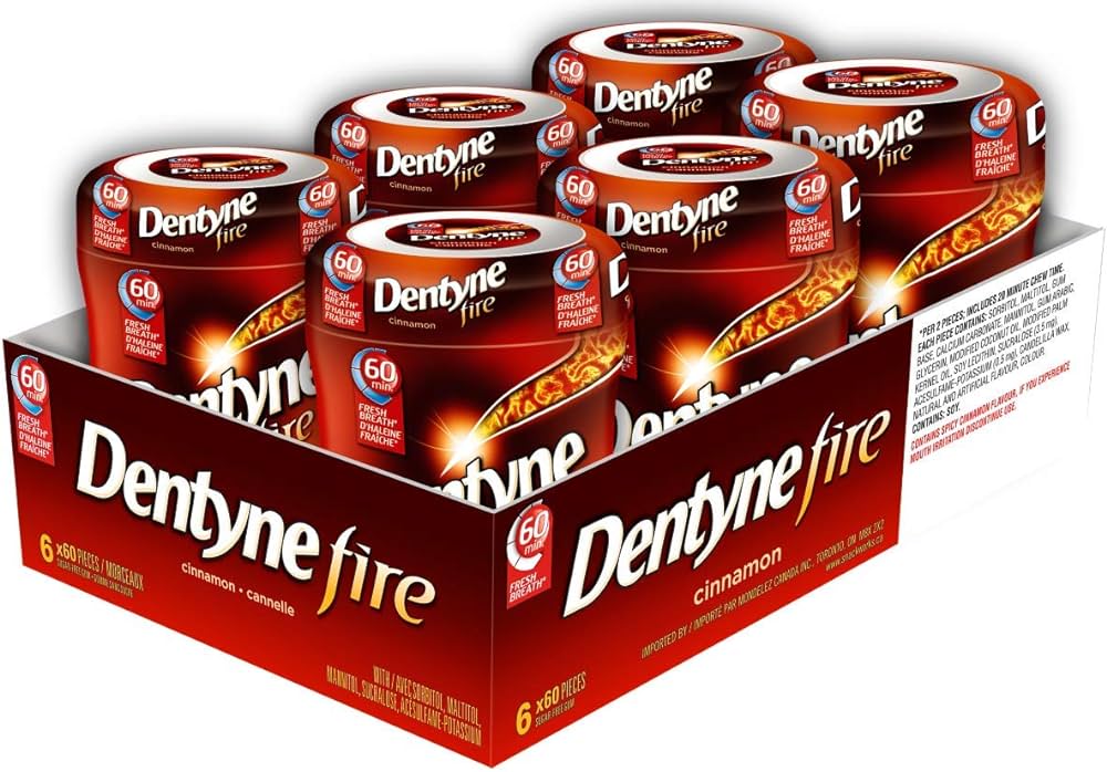 Dentyne Fire Cinnamon Gum - 6ct (Canada)