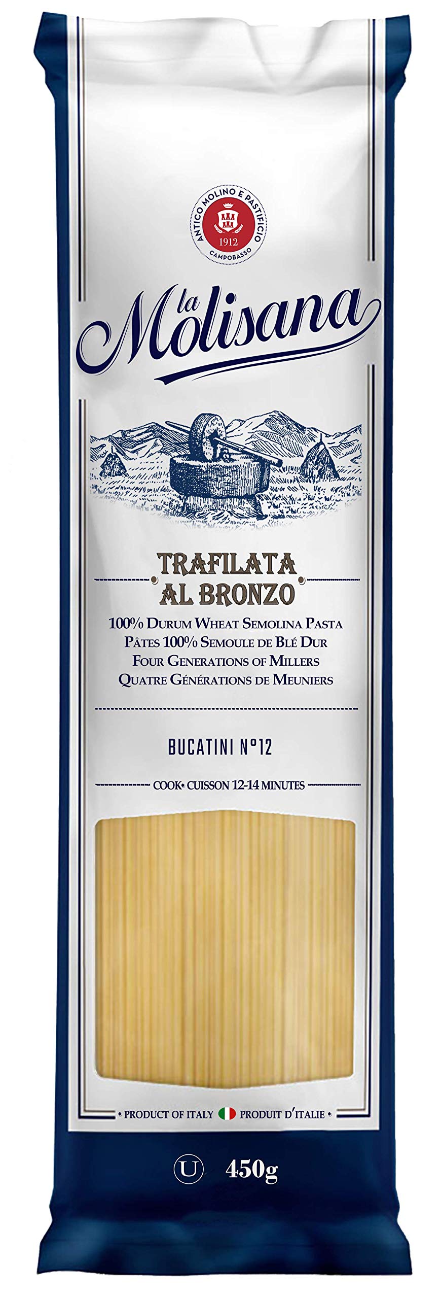 La Molisana Bucatini 450g - Case of 12
