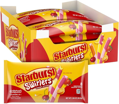 Starburst Swirlers Chewy Sticks 84g - 10ct