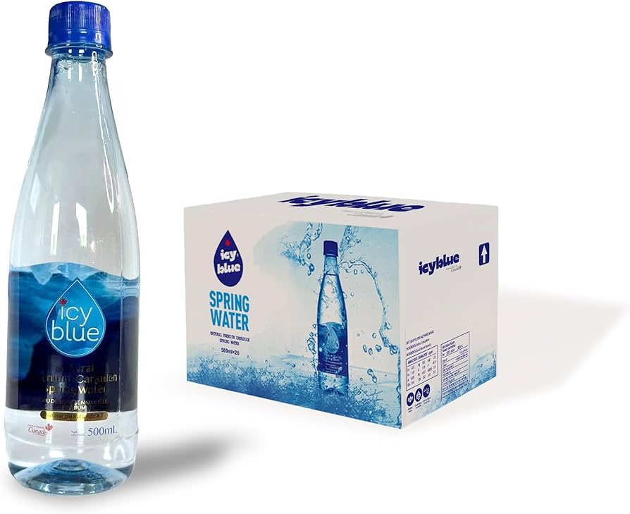 Icy Blue Natural Spring Water 500ml - Case of 24