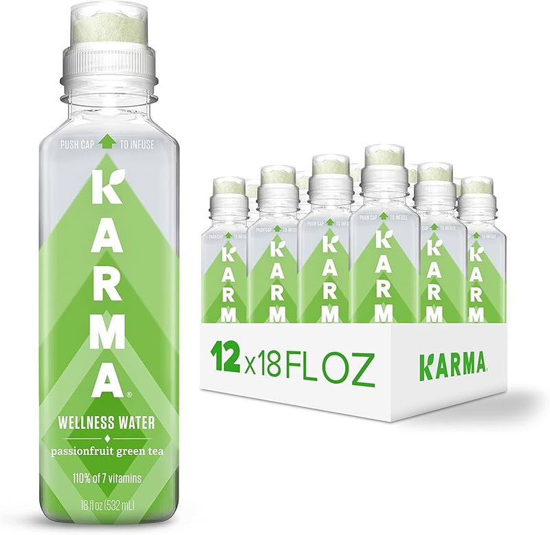 Karma Probiotic Water Passionfruit Green Tea 532ml (12 Pack)
