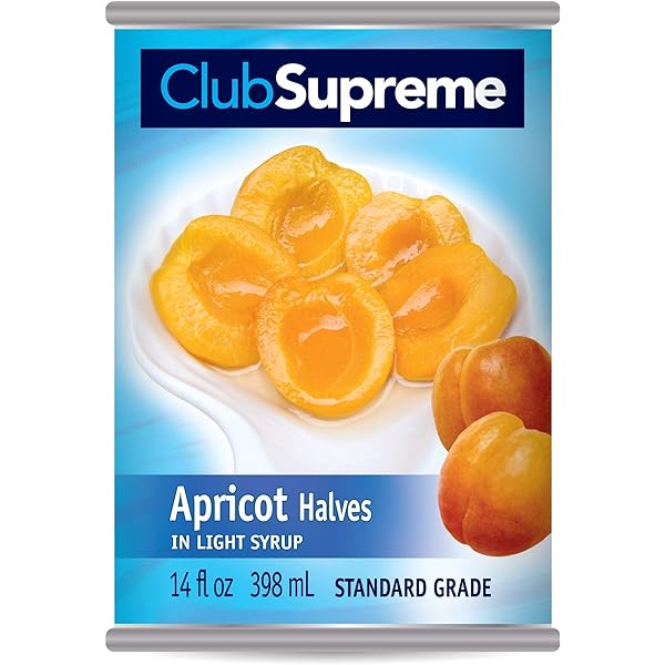 Club Supreme Apricot Halves in Light Syrup 398ml (24 Pack)