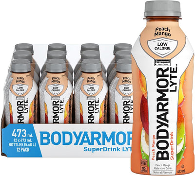 BodyArmor Lyte Peach Mango Super Hydration Drink 473Ml - 12Ct