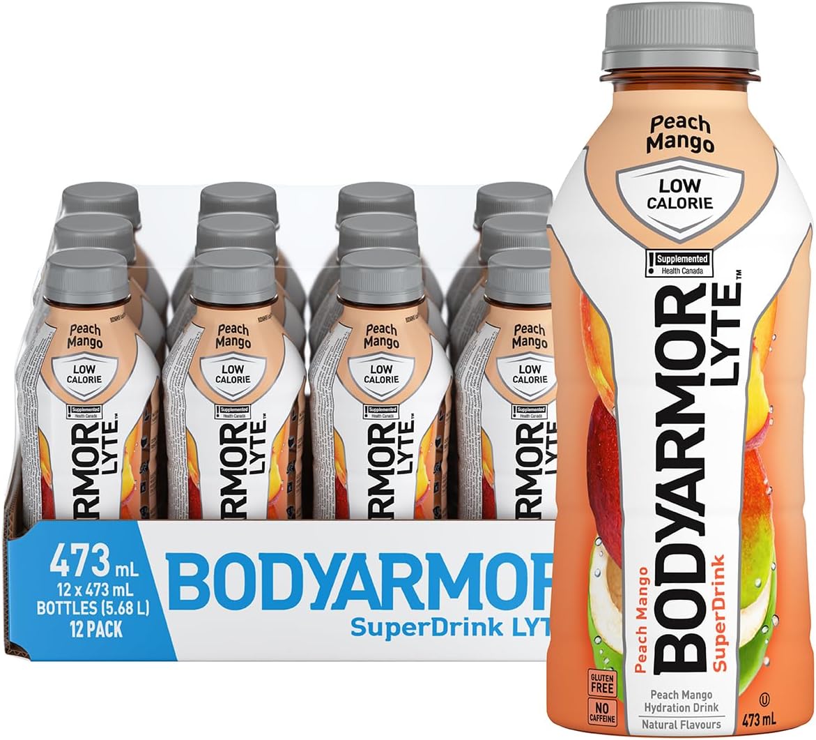 BodyArmor Lyte Peach Mango Super Hydration Drink 473Ml - 12Ct