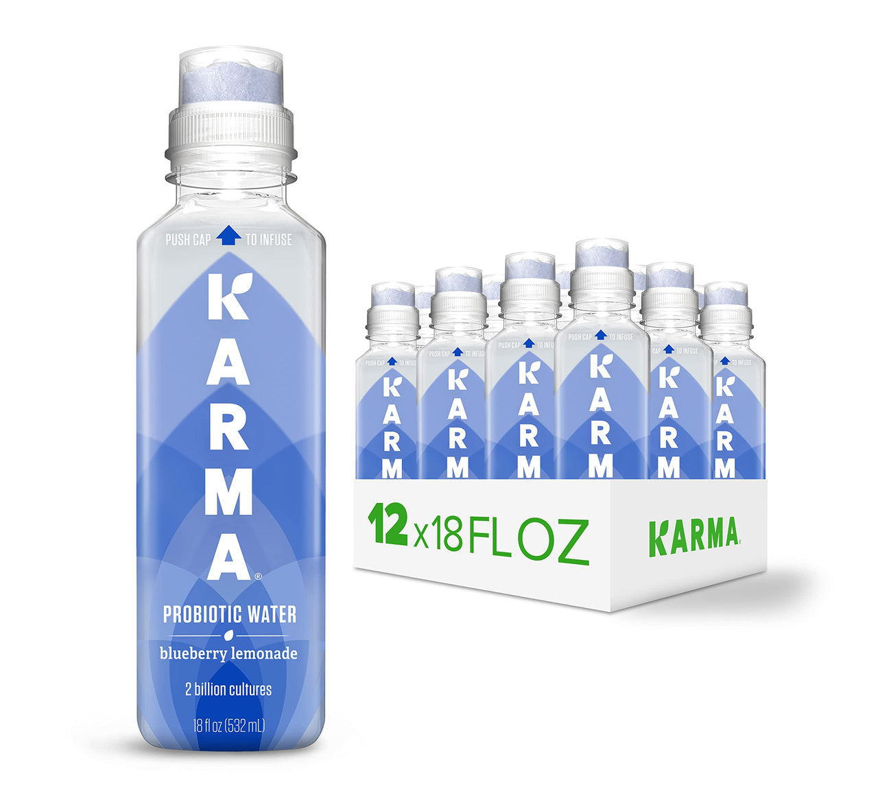 Karma Probiotic Water Blueberry Lemonade 532ml (12 Pack)