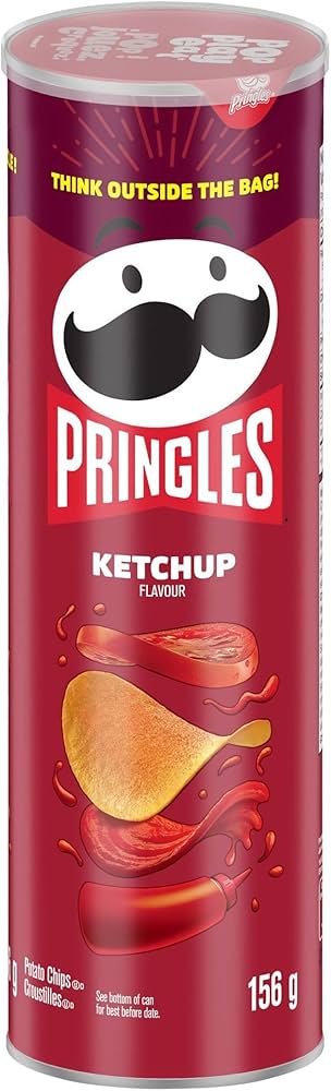 Pringles Ketchup Potato Chips 156g - Case of 14