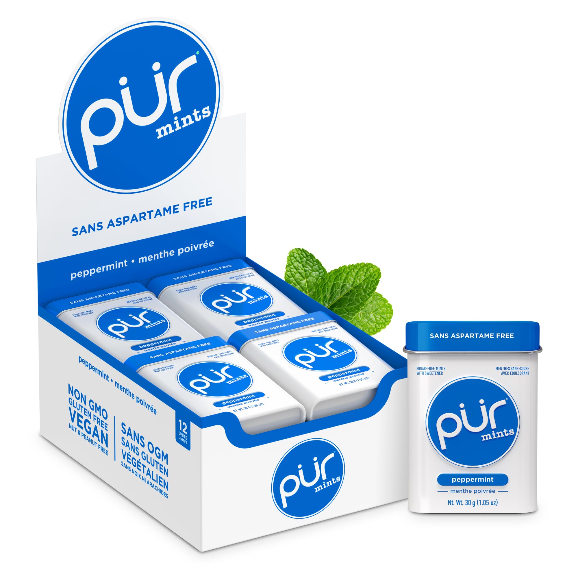 Pur Mints Peppermint Gum - 12ct – Stockup Market