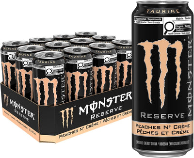 Monster Reserve Peaches N' Crème 473ml - Case of 12