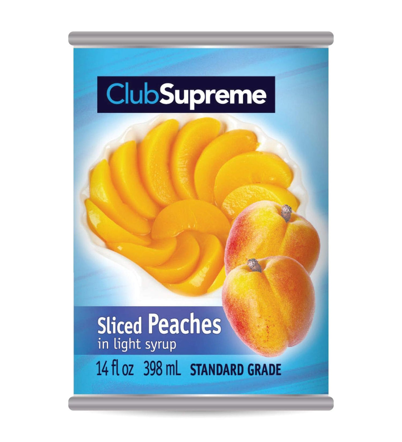 Club Supreme Sliced Peaches in Light Syrup 398ml - Case of 12