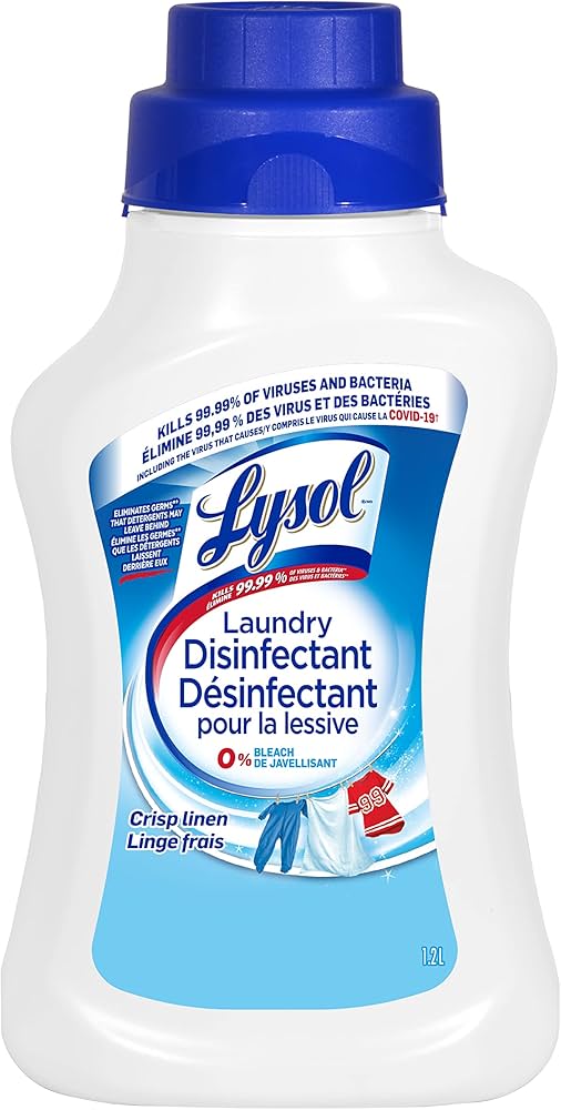 Lysol Laundry Disinfectant Crisp Linen 1.2L - Case of 9
