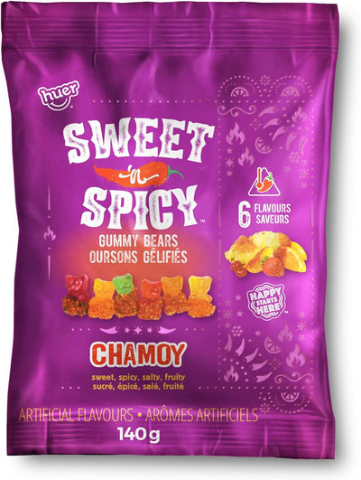 Huer Sweet & Spicy Gummy Bears Chamoy 140g (Case of 12)