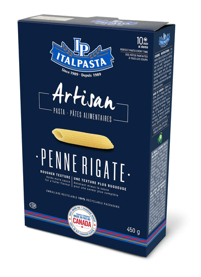Italpasta Artisan Penne Rigate 450g - Case of 12