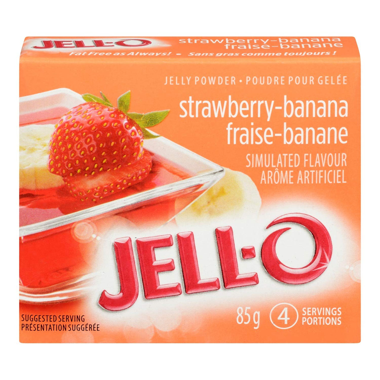 Jell-o Strawberry Banana 85g - Case of 24