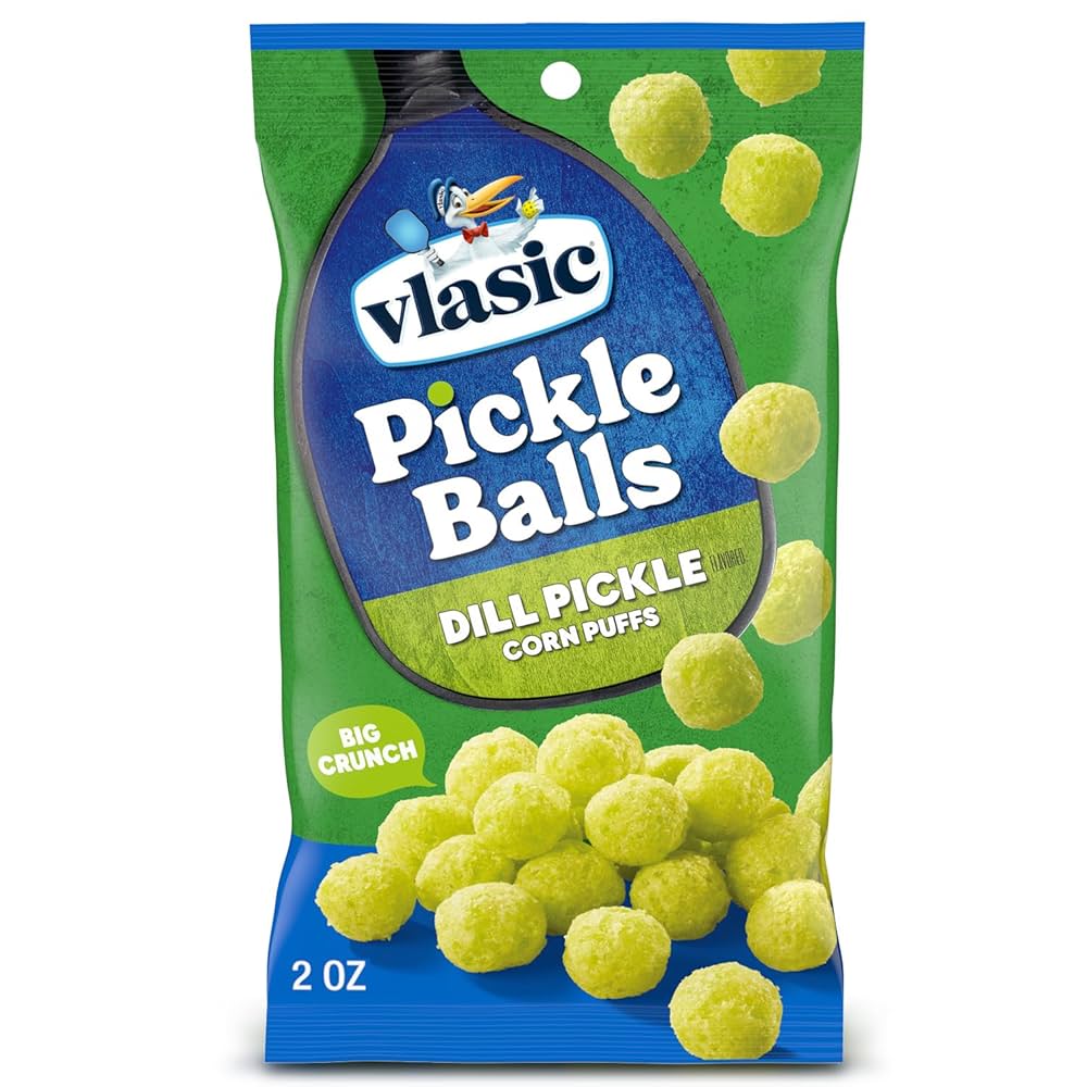 Vlasic Pickle Balls Dill Pickle Corn Puffs 56g - Case of 12