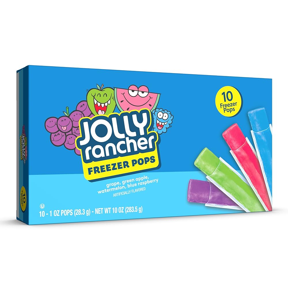 Jolly Rancher Freezer Pops 10ct - Case of 12