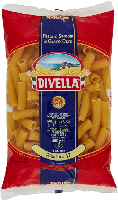 Divella Pasta Rigatoni 500g - Case of 24 (Italy)