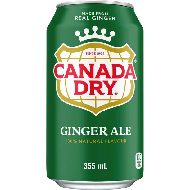 Canada Dry Ginger Ale 355ml - Case of 12