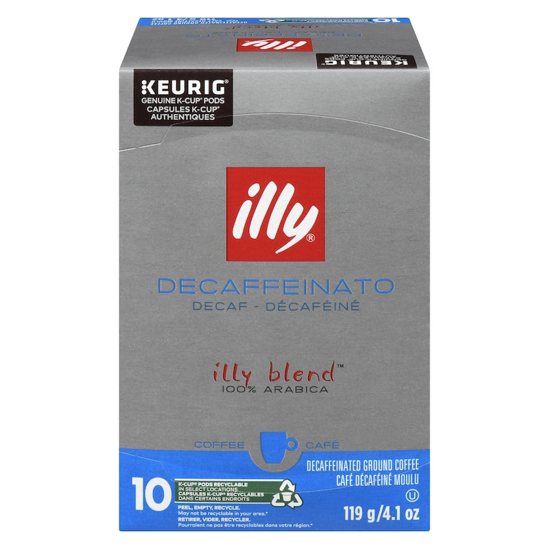 Illy Decaffeinato Decaf Coffee 119g - 10ct