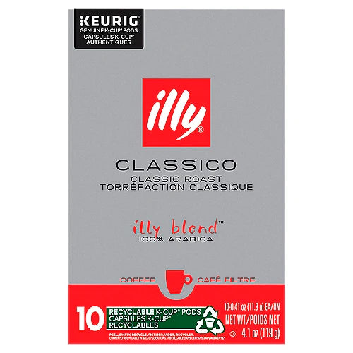 Illy Classico Classic Roast Coffee 119g - 10ct