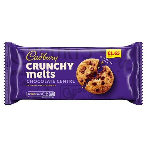 Cadbury Crunchy Melts Chocolate Centre Cookies 312g - Case of 12 (UK)
