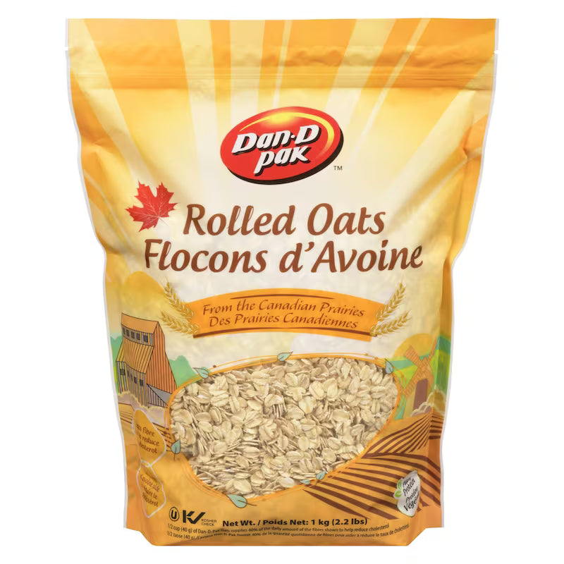 Dan-D Pak Rolled Oats 1kg - Case of 12