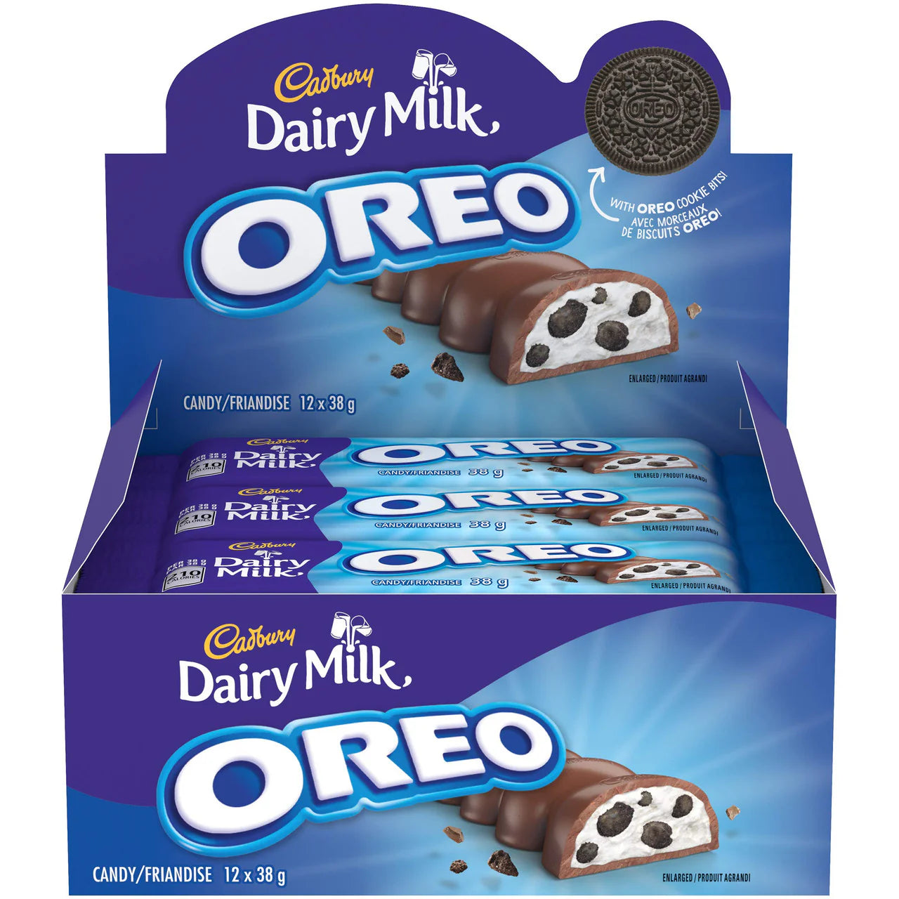 Cadbury Dairy Milk Oreo Bar 38g - 12ct
