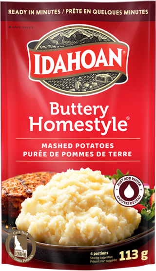 Idahoan Buttery Homestyle Mashed Potatoes 113g - Case of 12