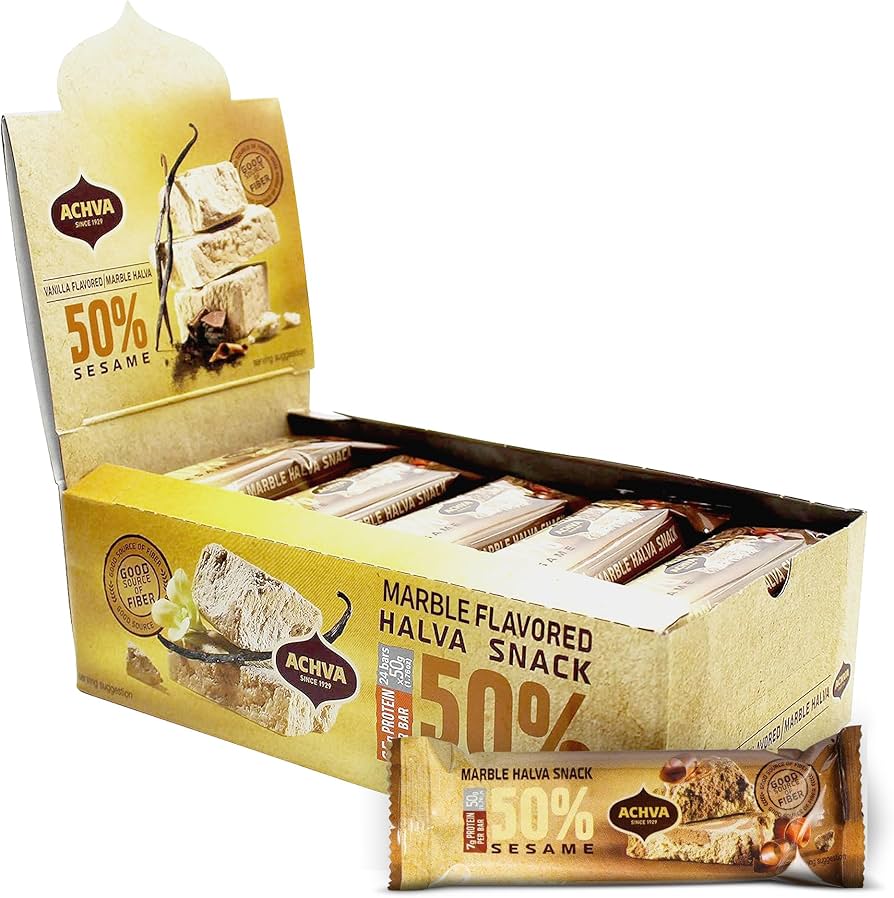 Achva Marble Halva Snack 50g - 24ct
