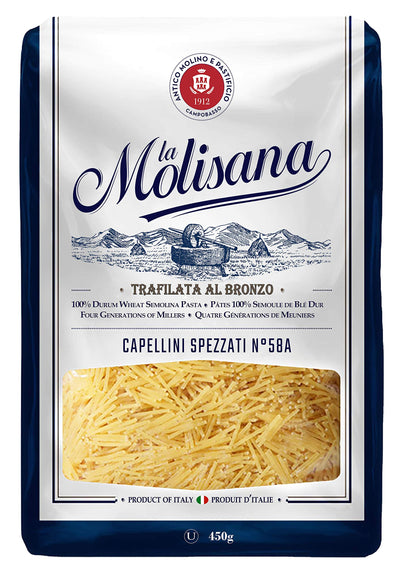 La Molisana Capellini Spezzati 450g - Case of 12