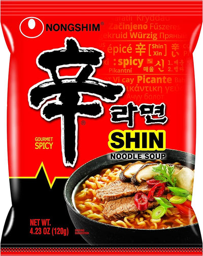 Nongshim Shin Ramyun Gourmet Spicy Noodle Soup 120g - 10ct