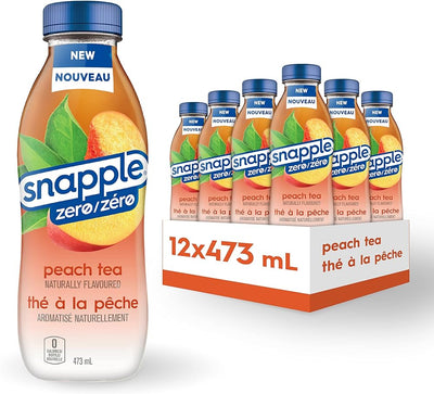 Snapple Peach Tea Zero 473Ml 12Ct