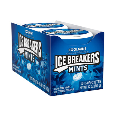 Ice Breakers Mints Cool Mint Tins - Case of 8