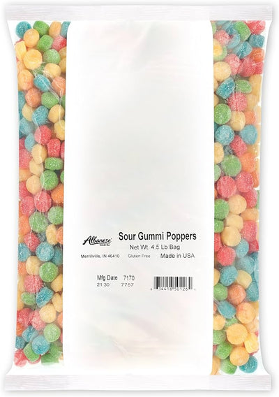 Albanese Sour Gummi Poppers 4.5lb