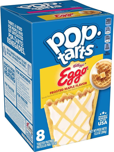 Pop Tarts Frosted Eggo 384g - Box of 8 Pastries