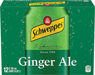 Schweppes Ginger Ale 355ml - Case of 12