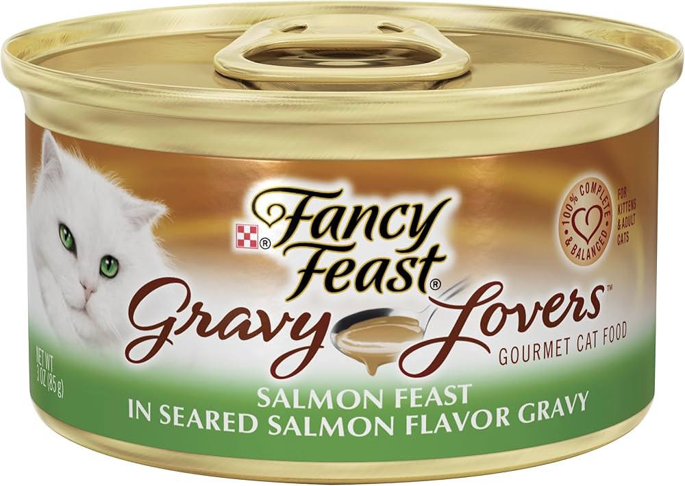 Purina Fancy Feast Gravy Lovers Seared Salmon in Gravy Cat Food 85g - Case of 24
