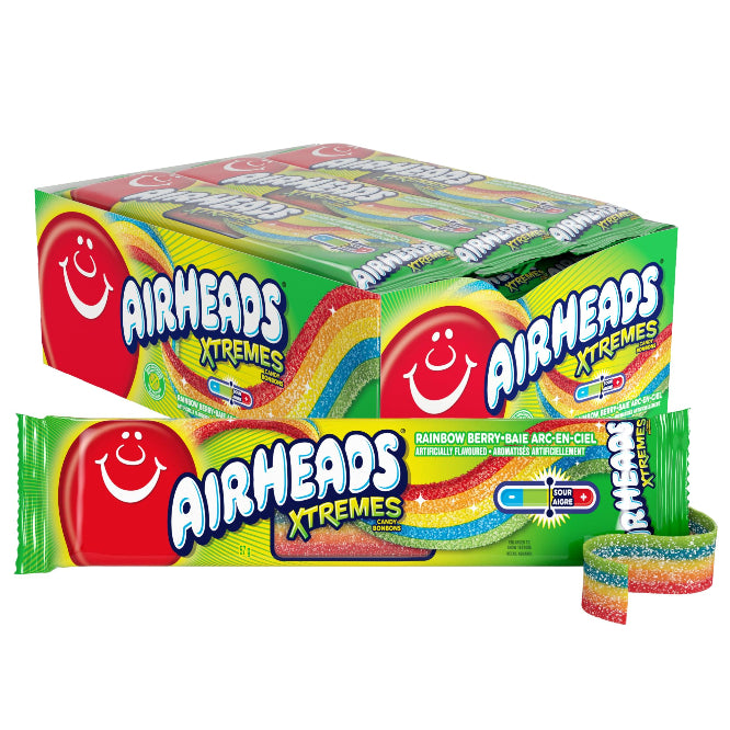 Airheads Xtremes Sour Rainbow Berry 57g - 18ct