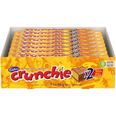 Cadbury Crunchie King Size Bar 66g - 24ct