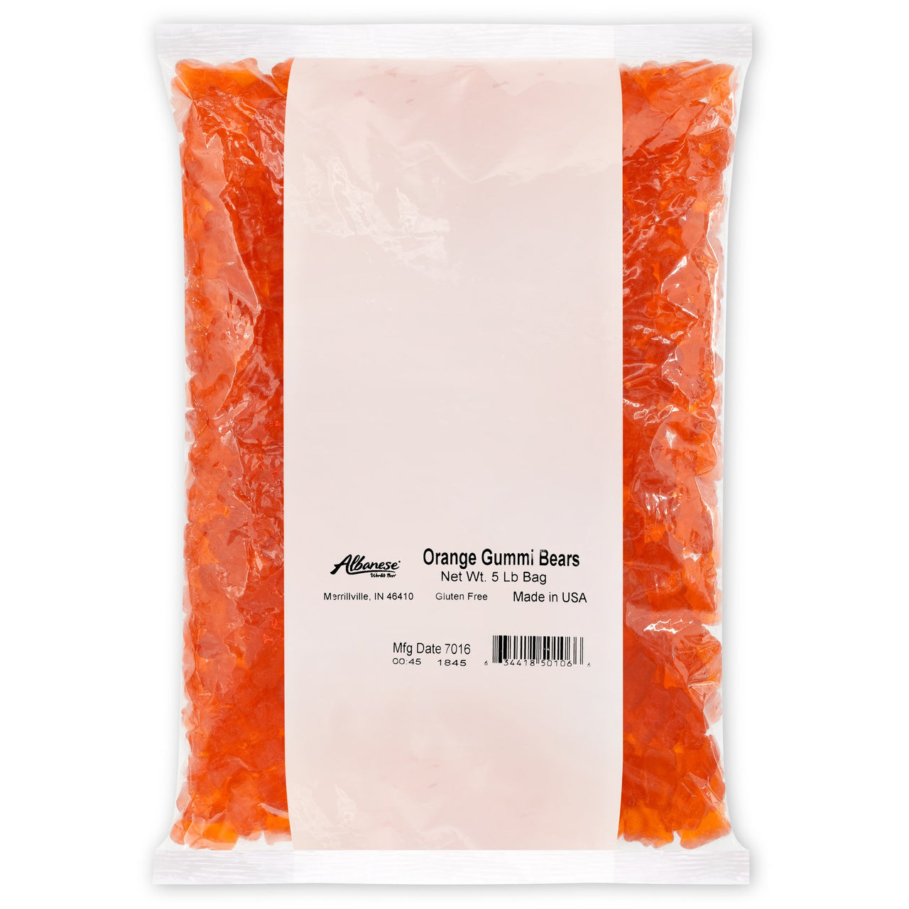 Albanese Orange Gummi Bears 5lb