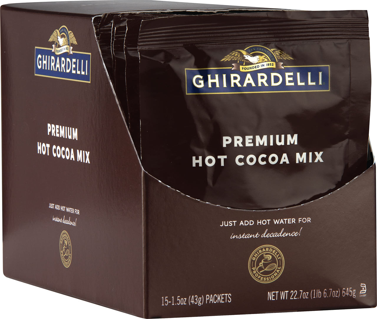 Ghirardelli Premium Hot Cocoa Mix 43g - 15ct