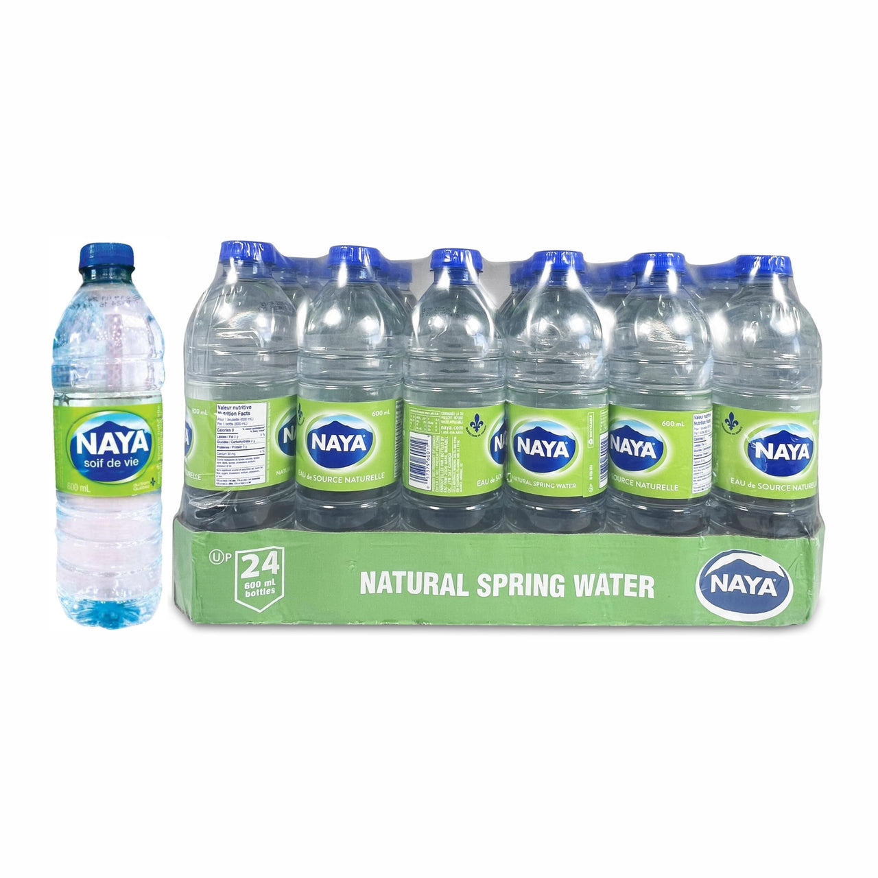 Naya Natural Spring Water 600ml (24 Pack)