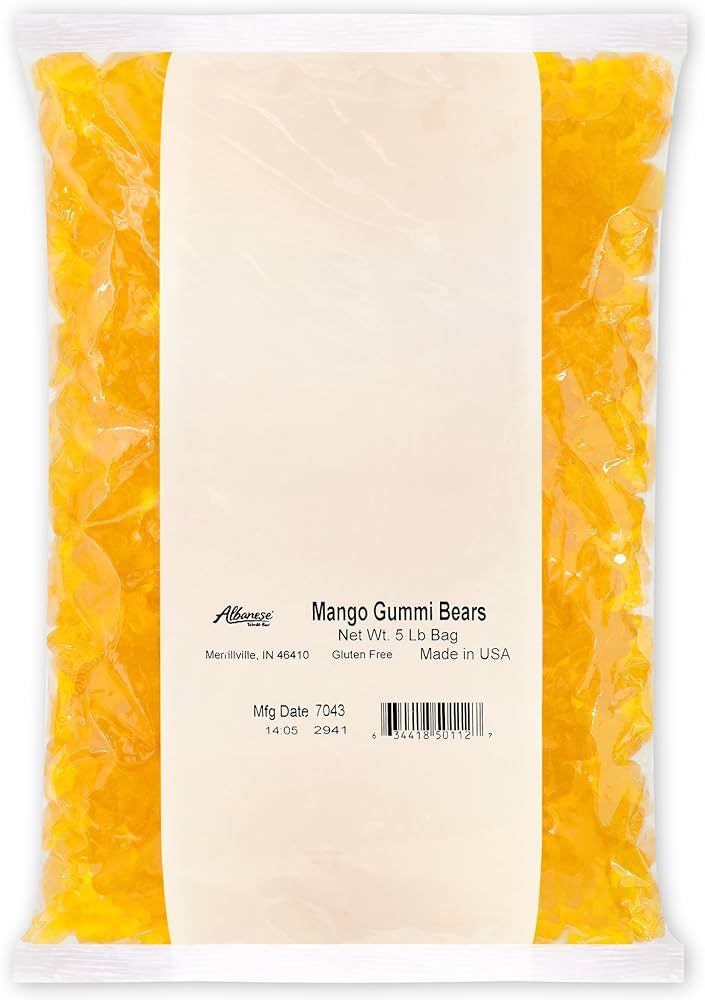 Albanese Mango Gummi Bears 5lb Stockup Market