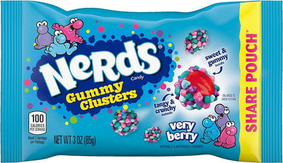 Nerds Gummy Clusters Very Berry Share pouch 85g (Case of 12)