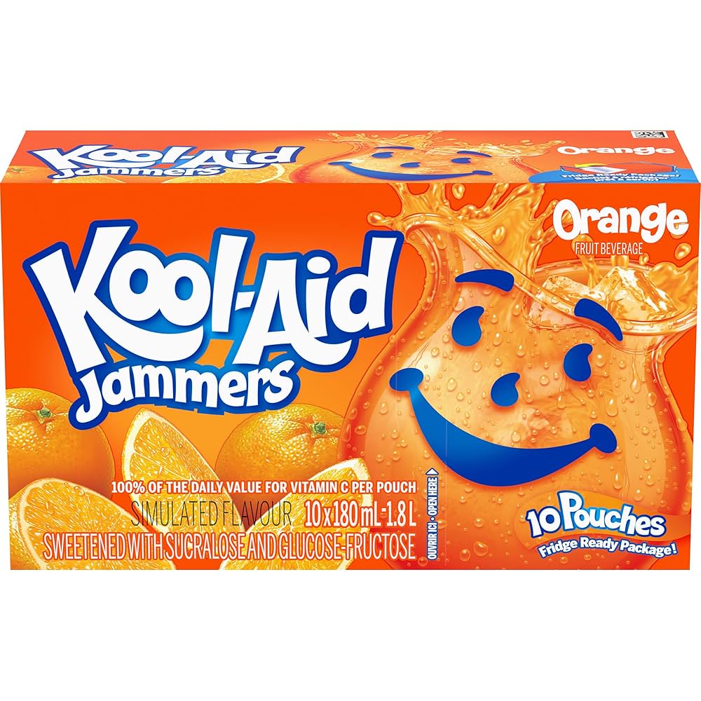 Kool-Aid Jammers Orange 180ml - Case of 10