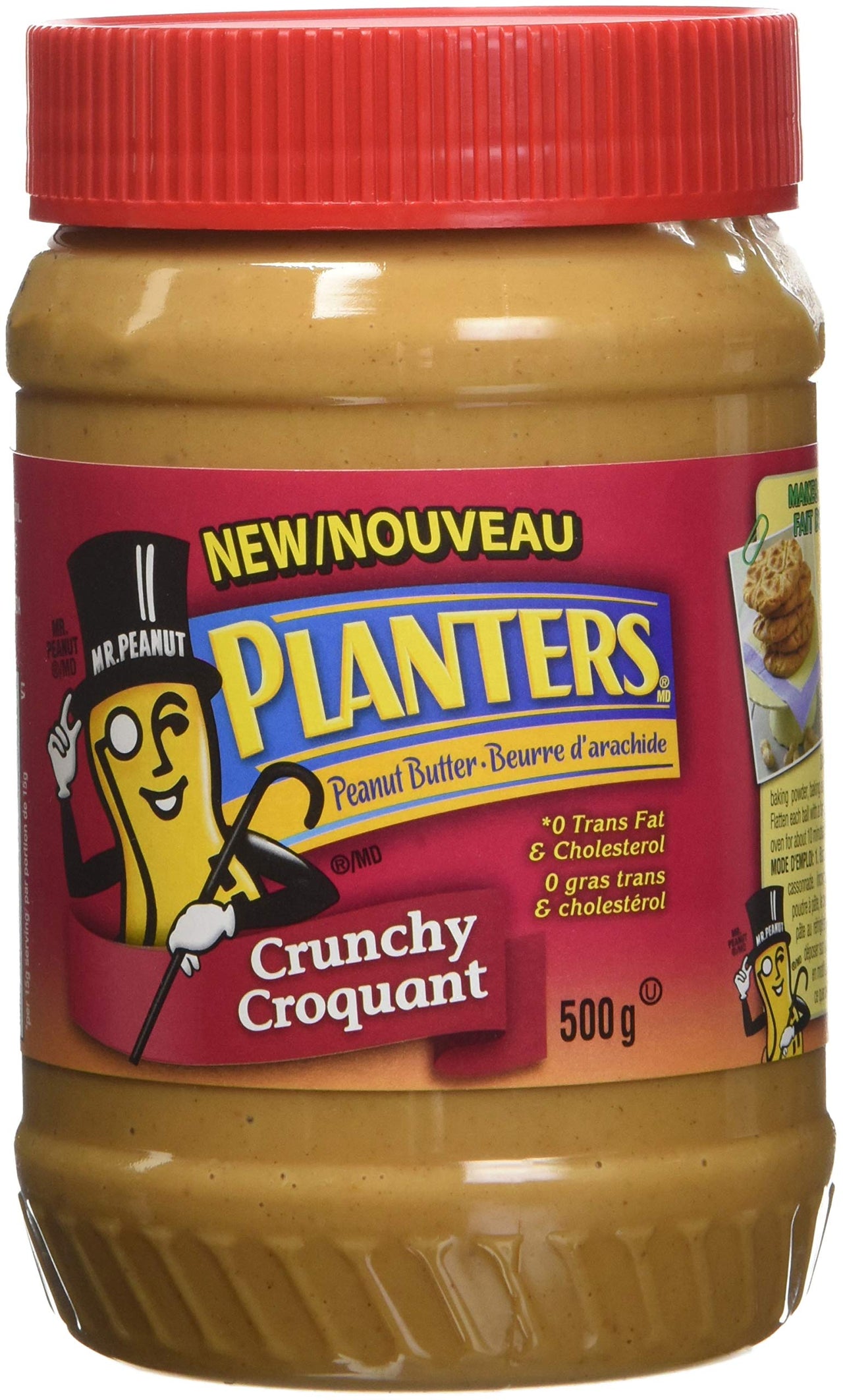 Planters Crunchy Peanut Butter Spread 500g - Case of 12